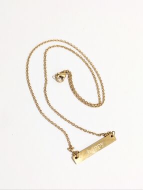 Jook and Nona "Happy" Necklace 18"